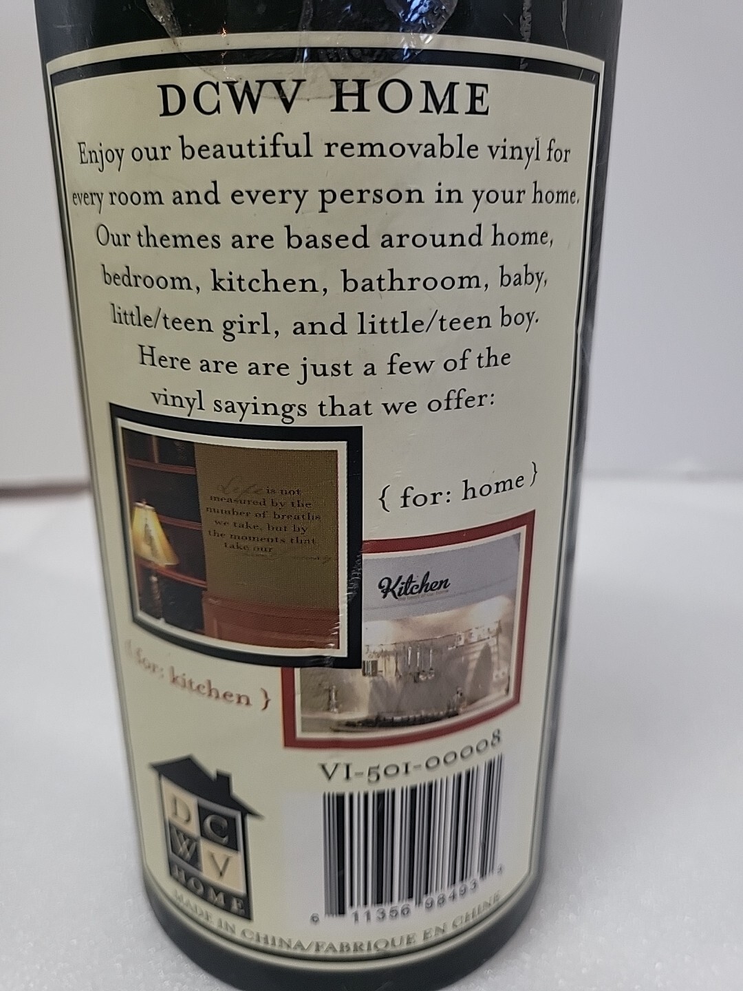DCWV Home Removable Vinyl Black Lettering MAY YOU LOVE ALL THE DAYS OF YOUR LIFE