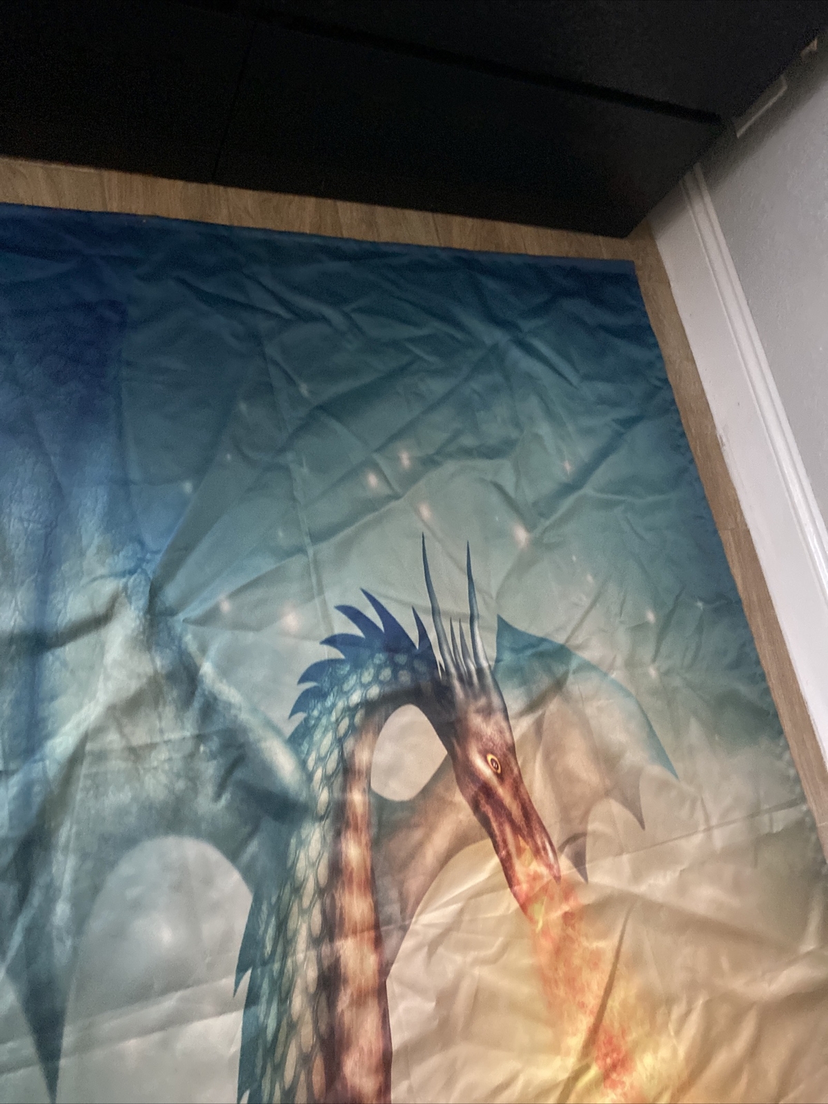 Fire Flying Dragon Medieval Mural Tapestry 60×80 xb0