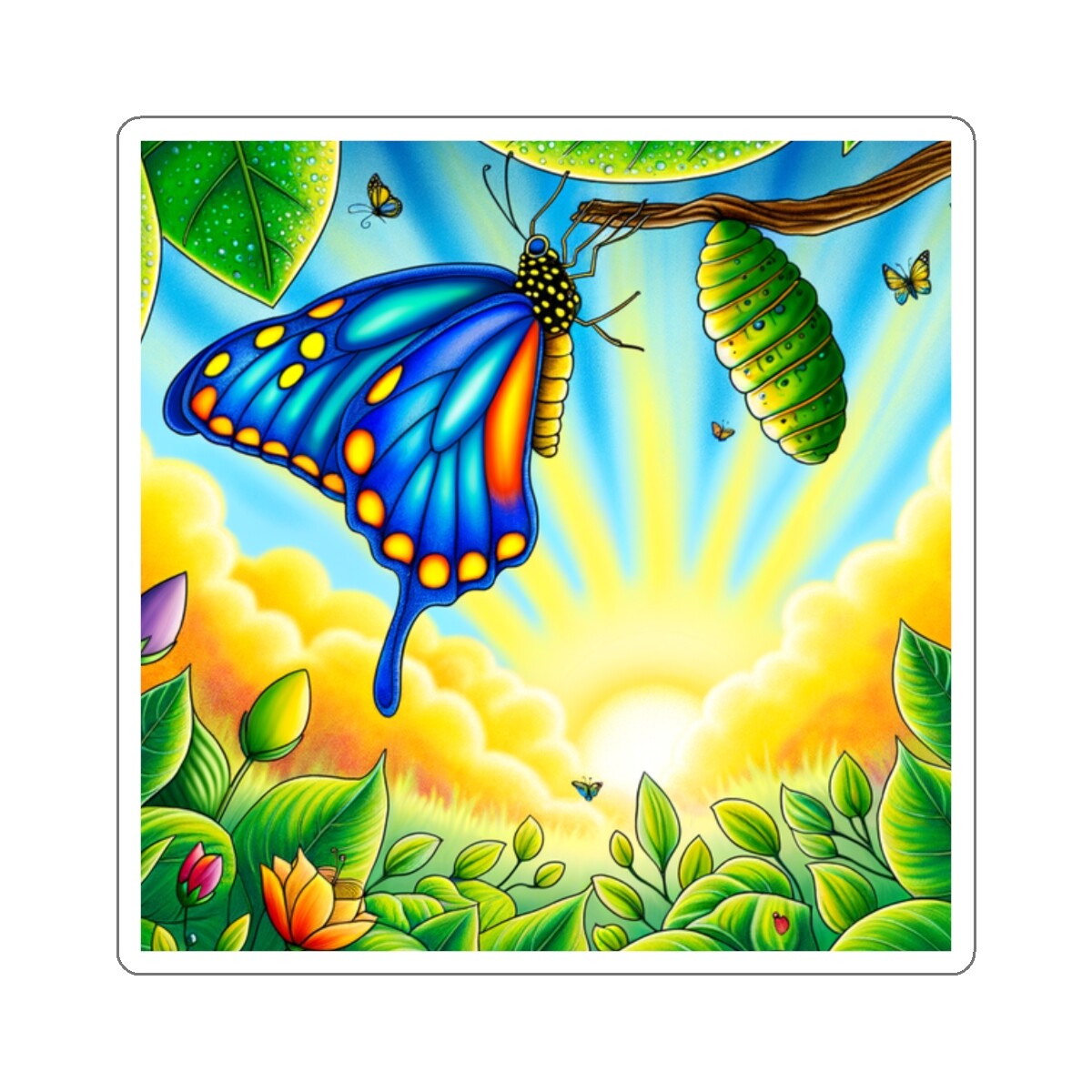 Sticker Bible Verse Christian Transformation 2 Corinthians 5 2×2 3×3 4×4 6×6