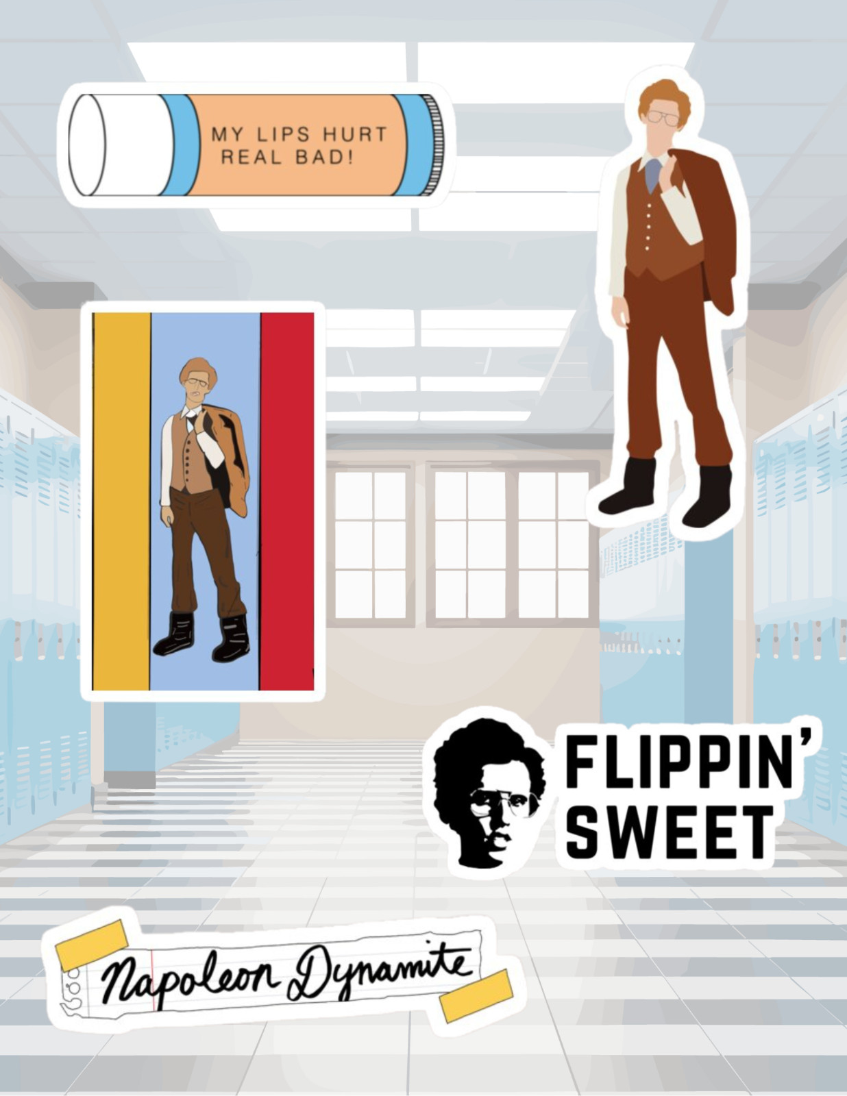 Napoleon Dynamite 2000's Movie Sticker Pack