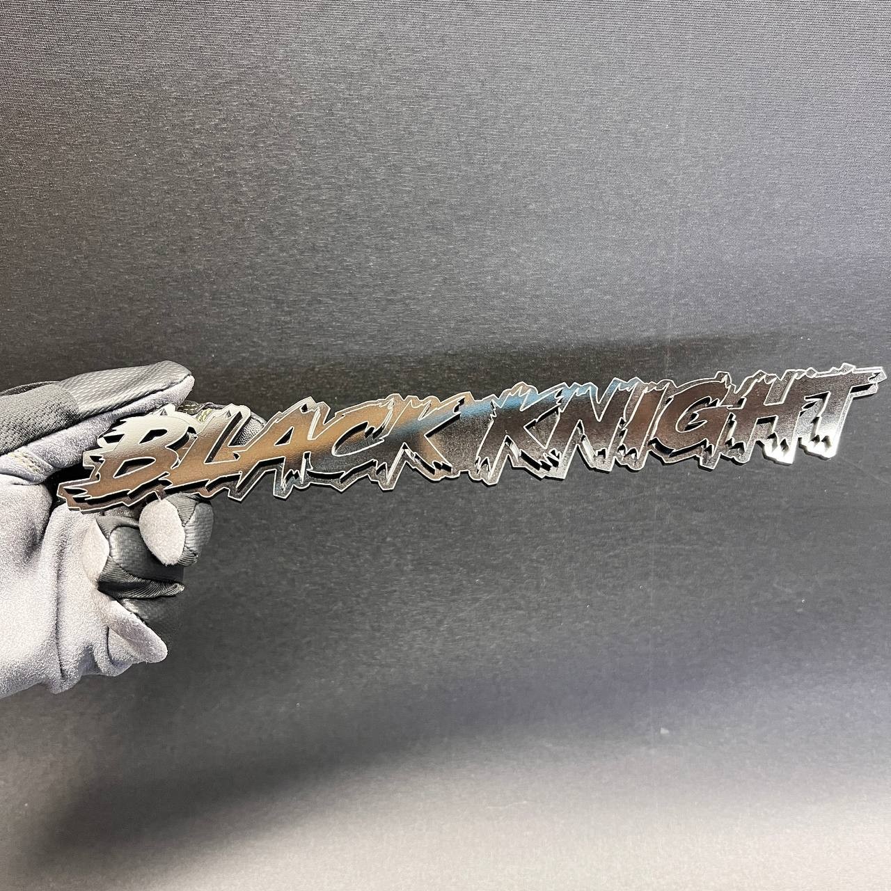Black knight 3D Car Badge Fender Emblem – Grille Holder Acrylic Car Decal 1PC
