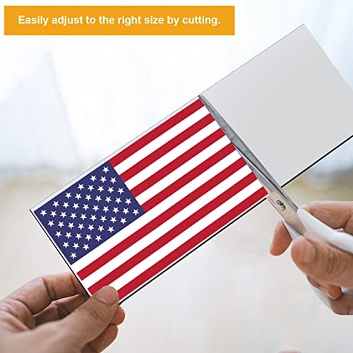 4Pcs 12" X 4" Bumper Sticker Magnets, Flexible Magnetic Bumper Sticker 4PCS
