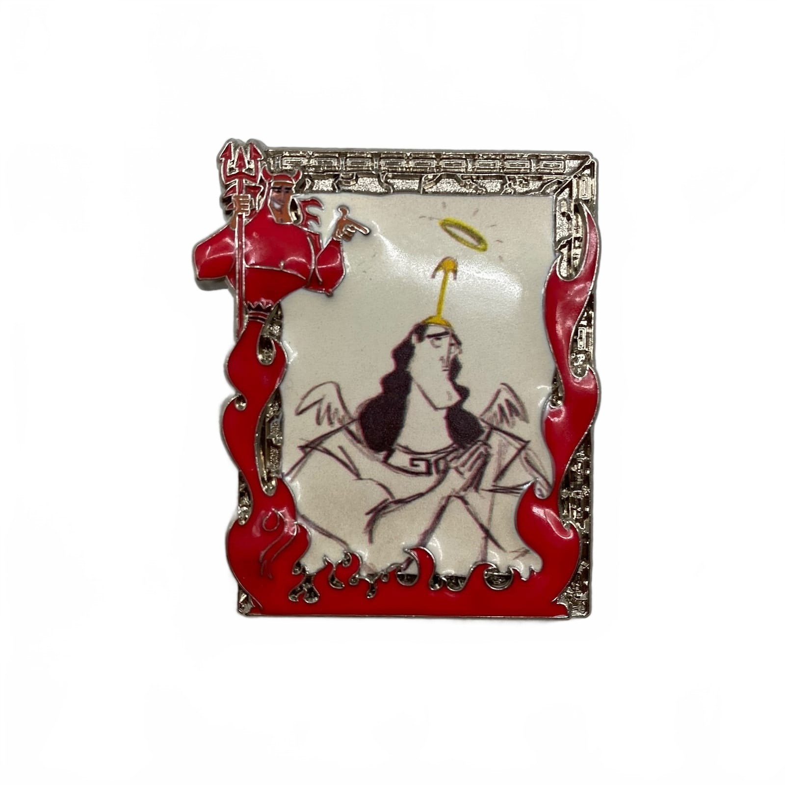Disney Red Silver Kronk Pin | One Size