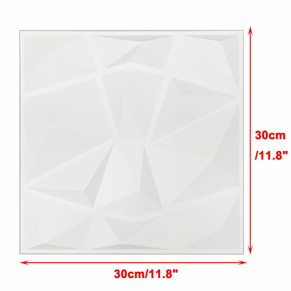12PCS Art 3D Decorative Wall Panels Luxury Diamond Design Ceiling Wallpaper 30cm