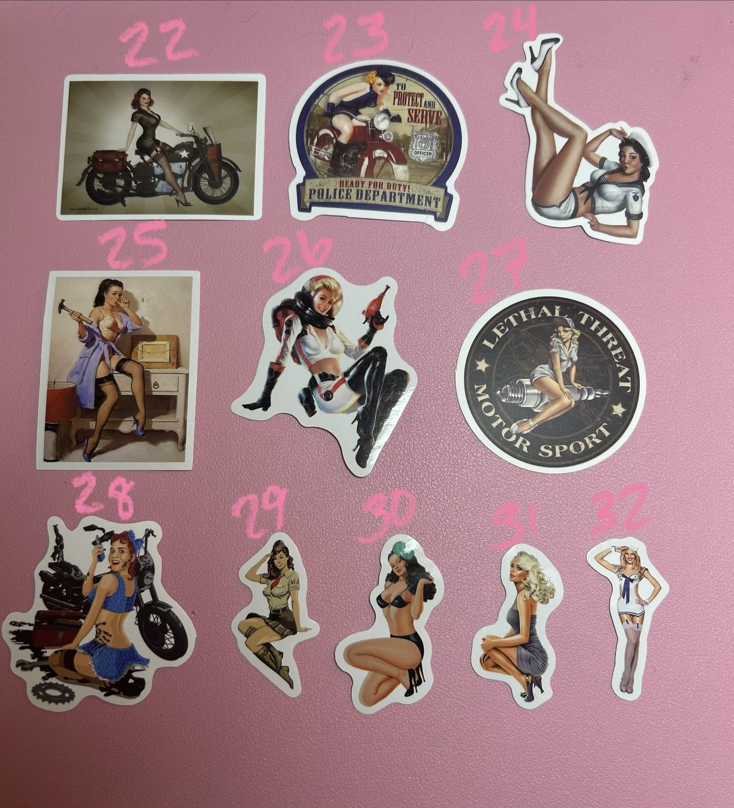 Pinup Girls And More Stickers