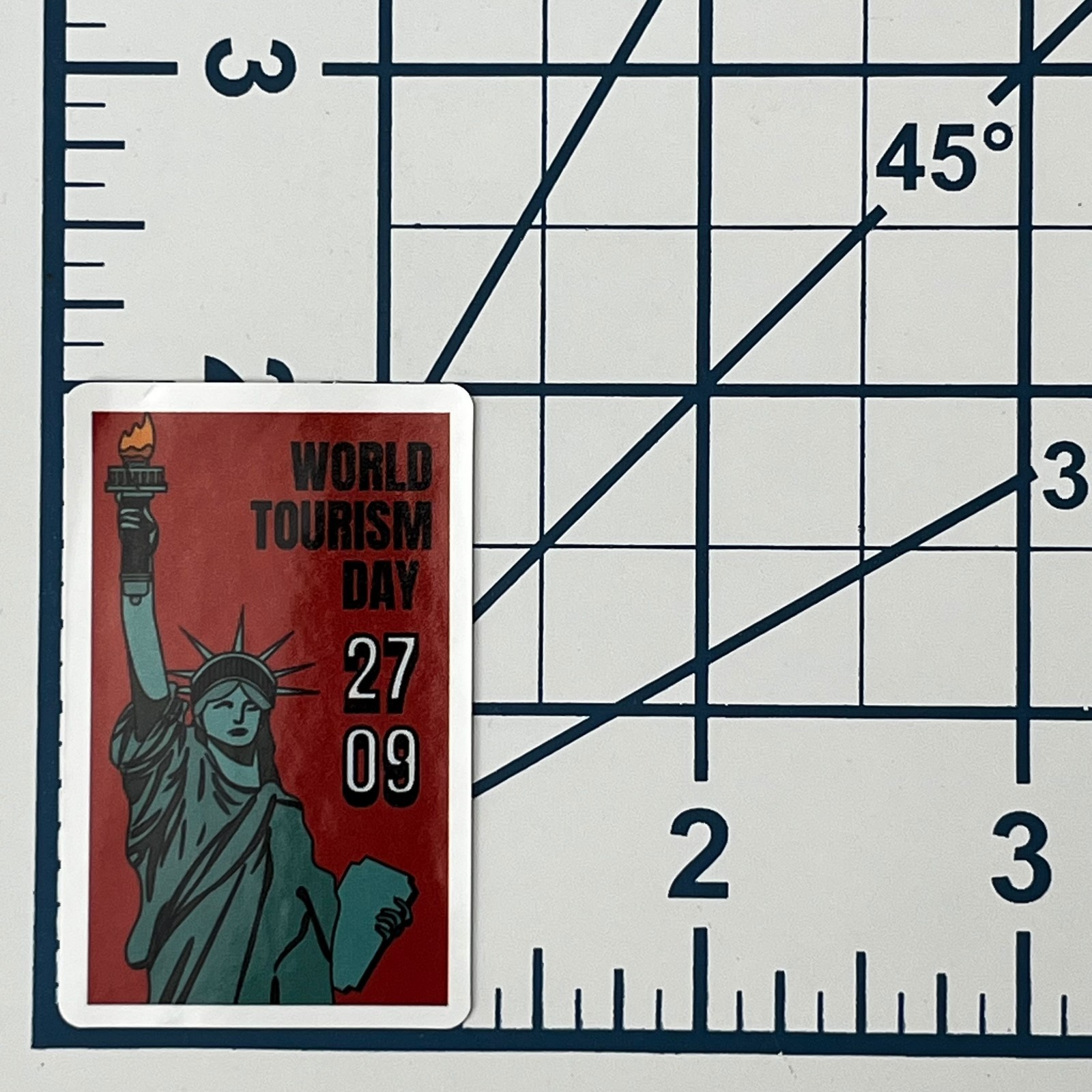 Statue of Liberty Vinyl Sticker World Tourism Day Sept 27 New York Souvenir Gift