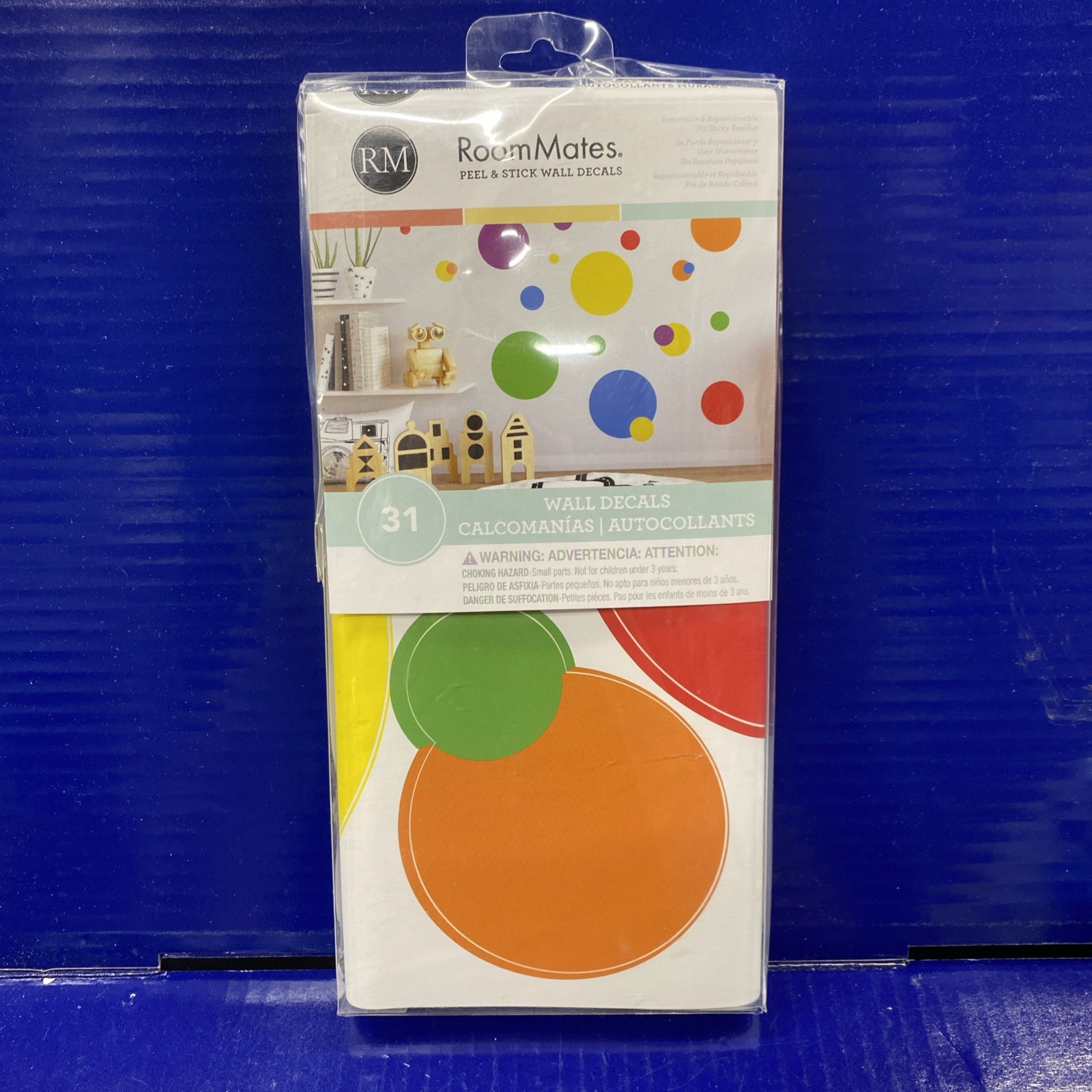 Room Mates Peel & Stick Wall Decals – 31 Wall Decals – Open Box