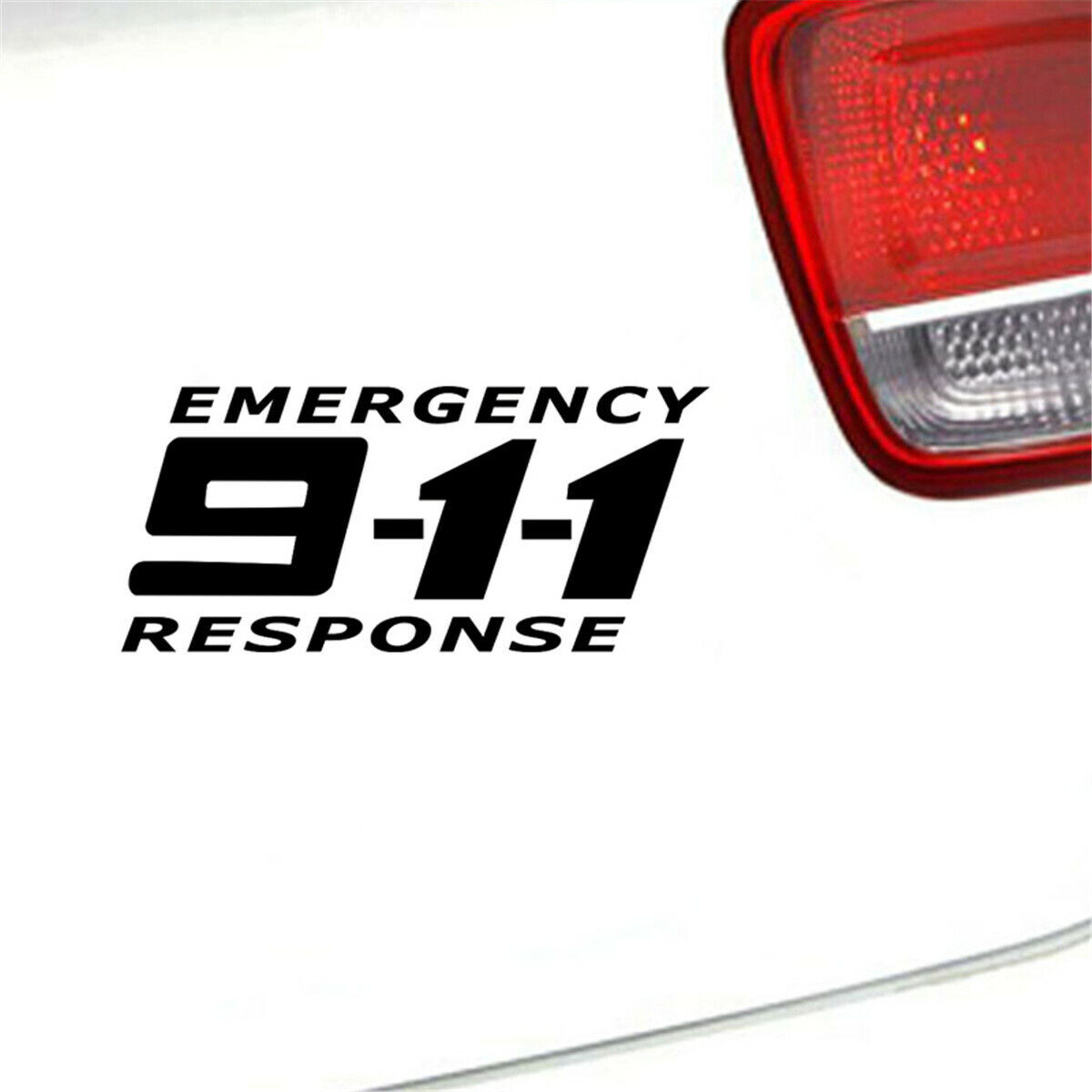 1pcs 911 Emergency Phone Stickers Car Auto Bumper Motorcycle Truck Vinyl Decal
