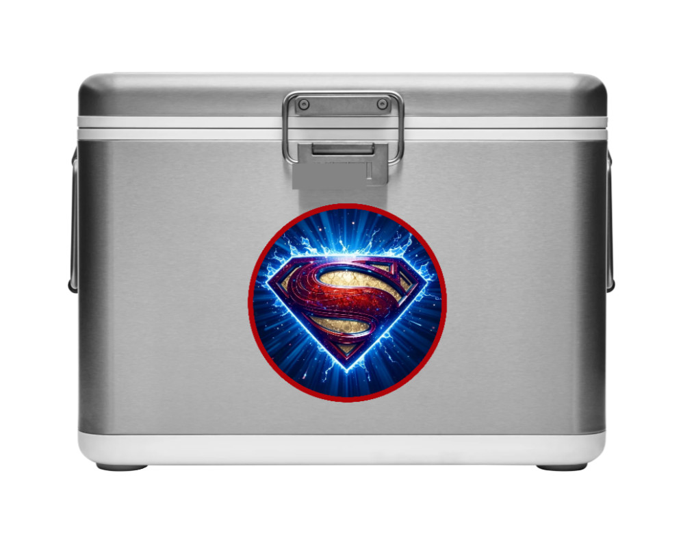 Superman (Lightning Logo) 4" Vinyl Decal Handmade Vehicle Cooler Laptop Decor 26