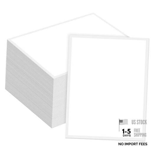 Pcs Outdoor Window Stickers for Car Dealers 8.5" x 11" Plain White Blank 100