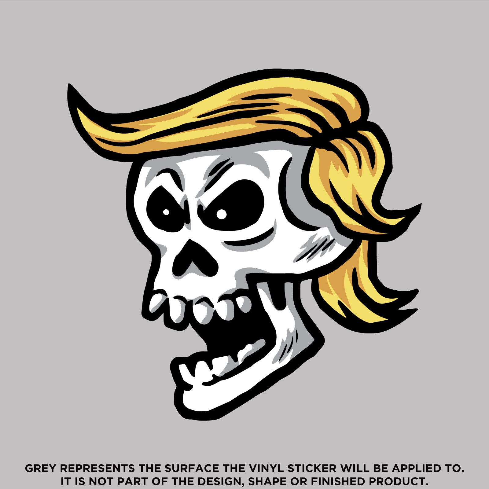 Trump Skull, High Quality Vinyl Stickers