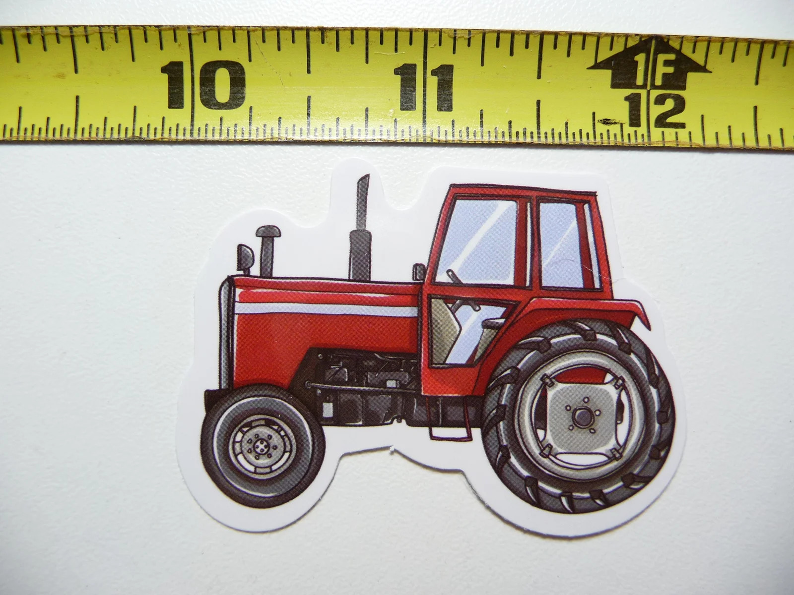 SQUARE TRACTOR SMALL STICKER DECAL FARM FARMING COUNTRY LIFE FARMER SUPPORT