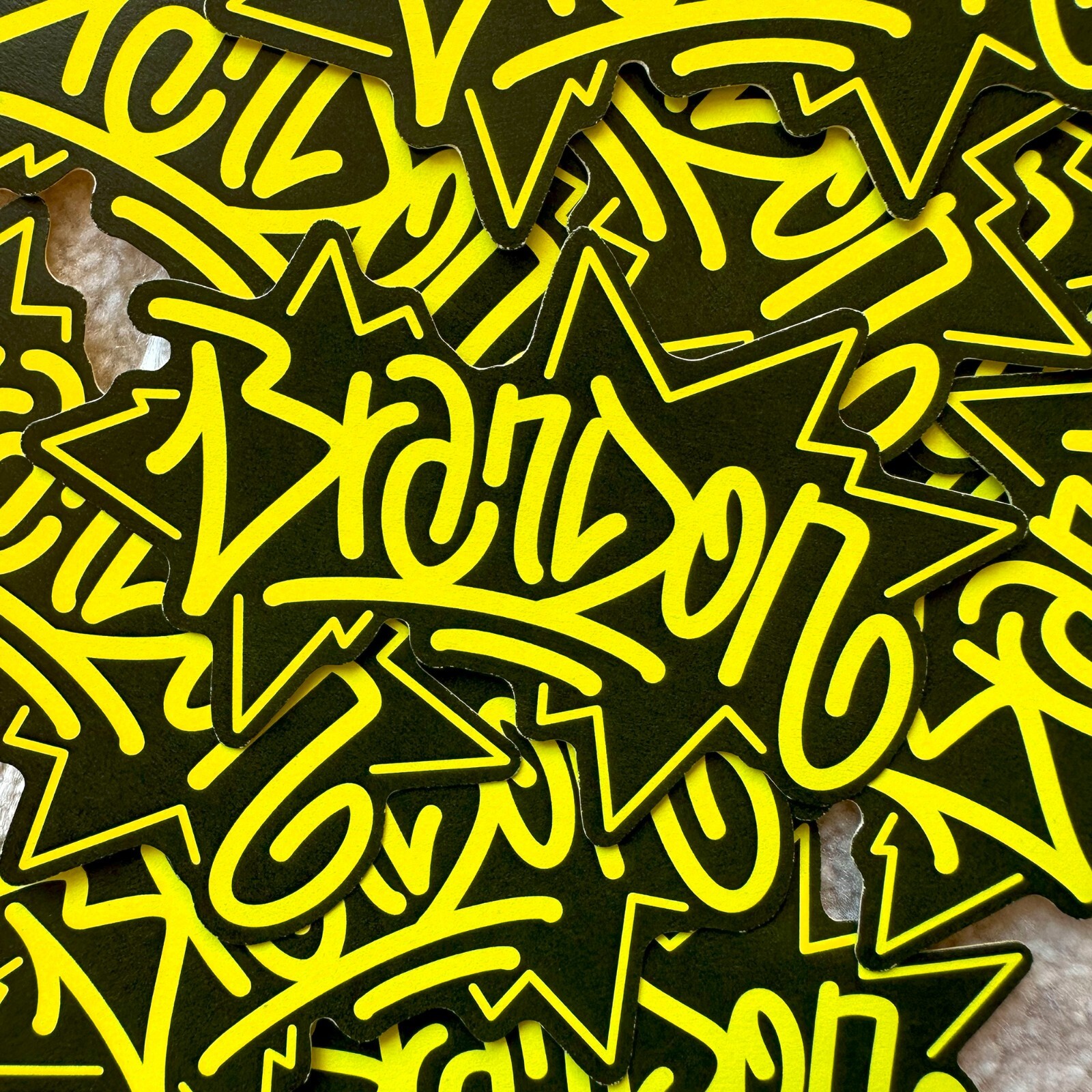 Name Sticker Pack : BRANDON | for school or Office | graffiti | Calligraphy