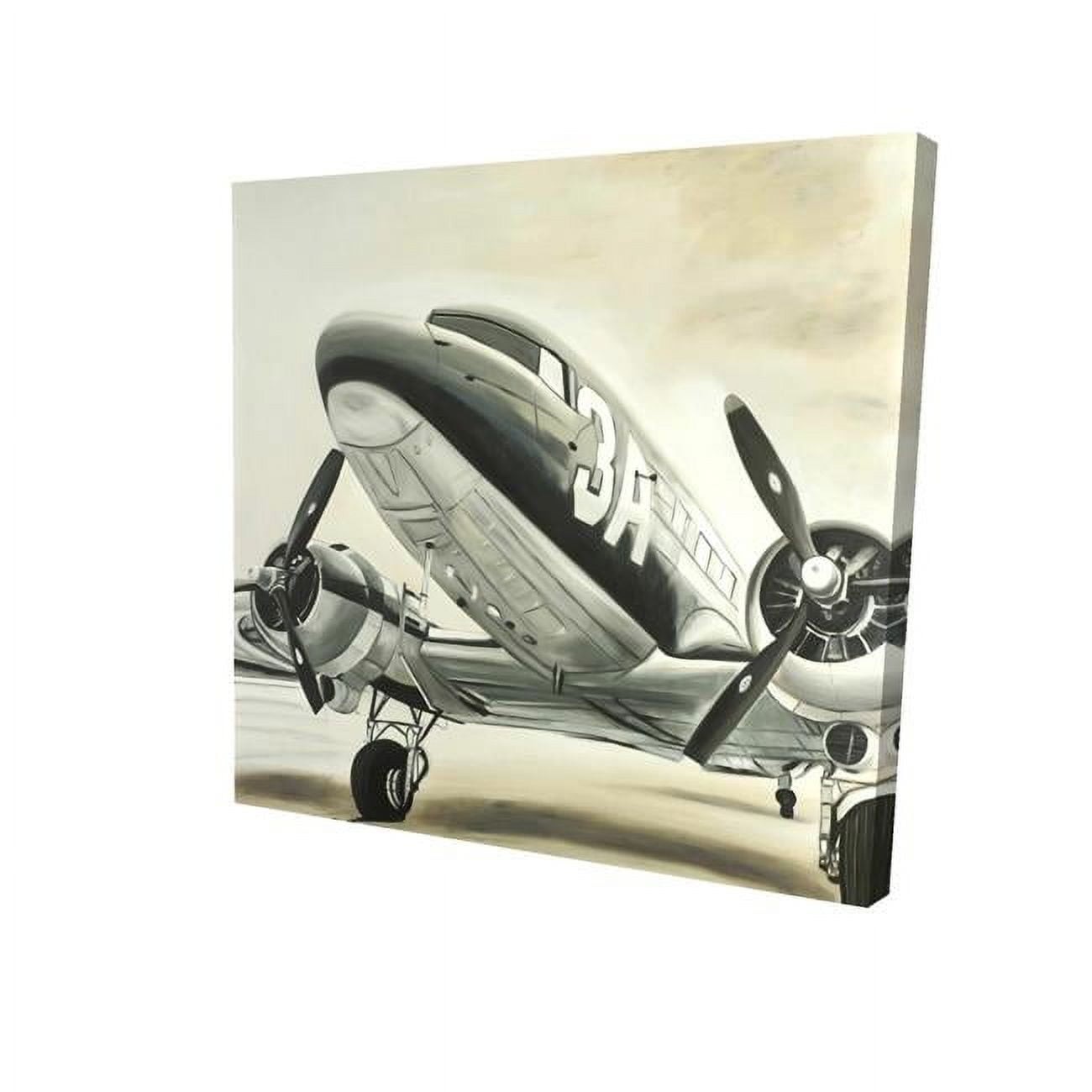 Begin Home Decor 2080-3232-TR58 32 x 32 in. Vintage Airplane-Print on Canvas
