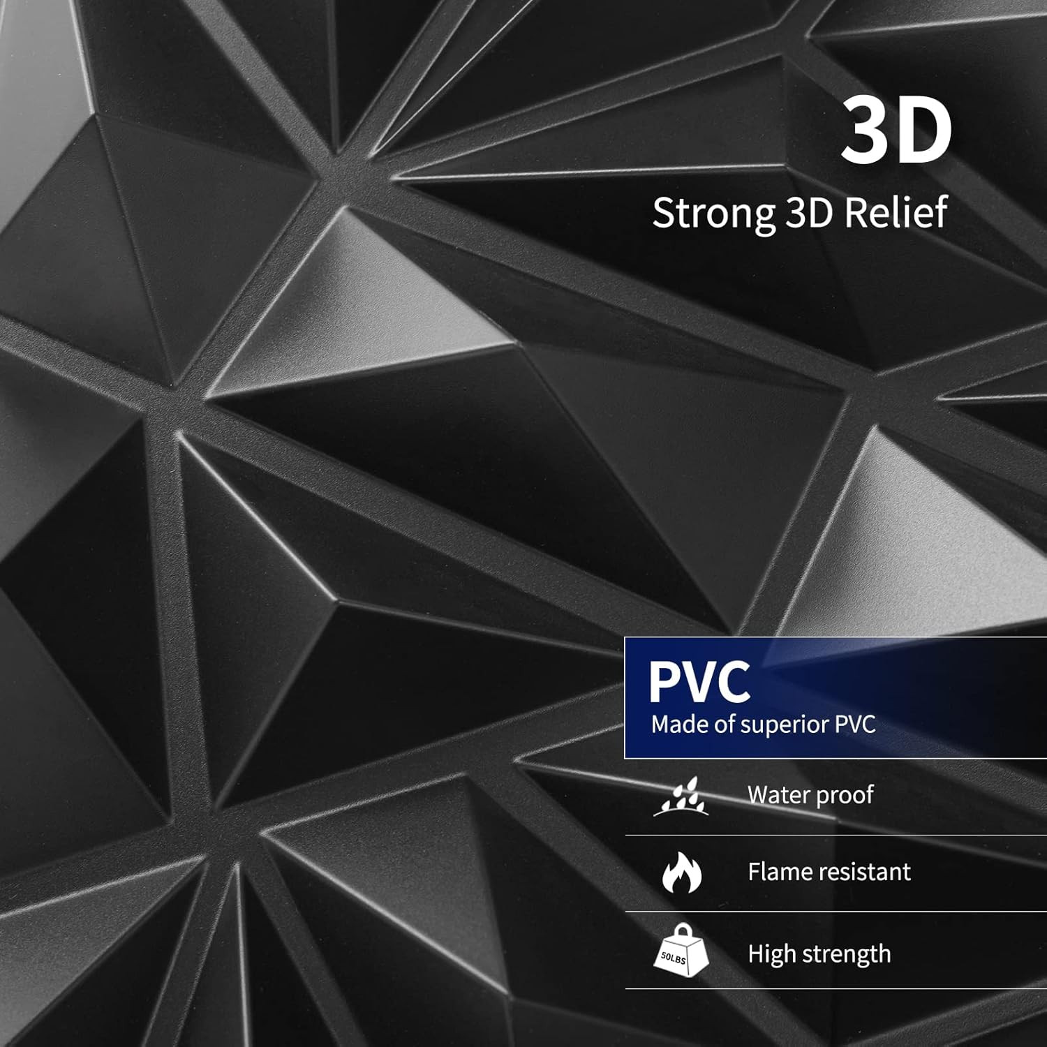 Art3Dwallpanels 33 Pack 3D Wall Panel for Interior Wall Decor, PVC Textured Wall