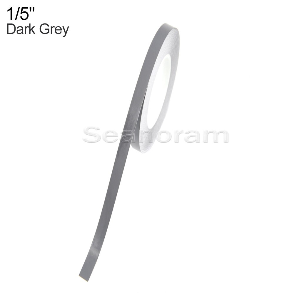 1/5" 5mm Dark Grey DIY Home Shop Bar Pinstriping Pin Stripe Decal Vinyl Sticker