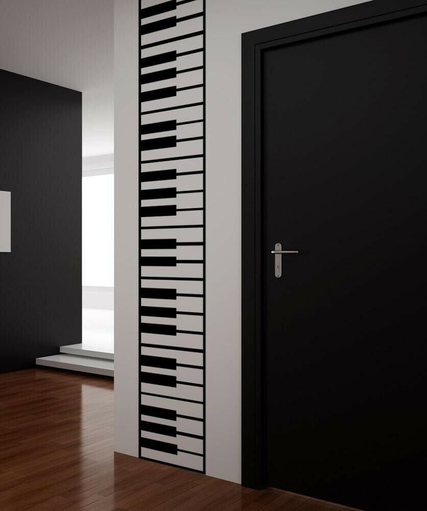 Piano Keys Die-Cut Wall Decal Sticker. Musical Instrument Decor. #OS_MB887