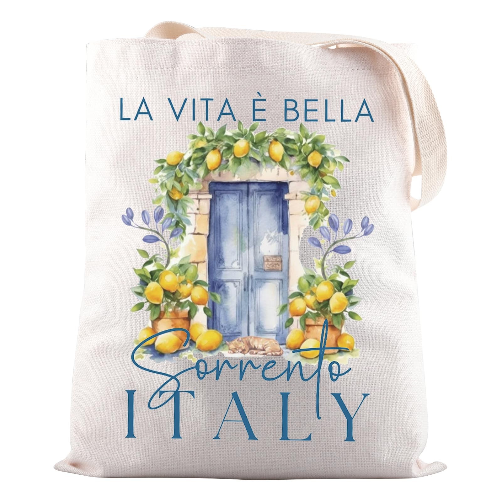 JNIAP Positano Italy Vacation Gift – Sorrento Lemon Tote Bag – Amalfi Coast I…