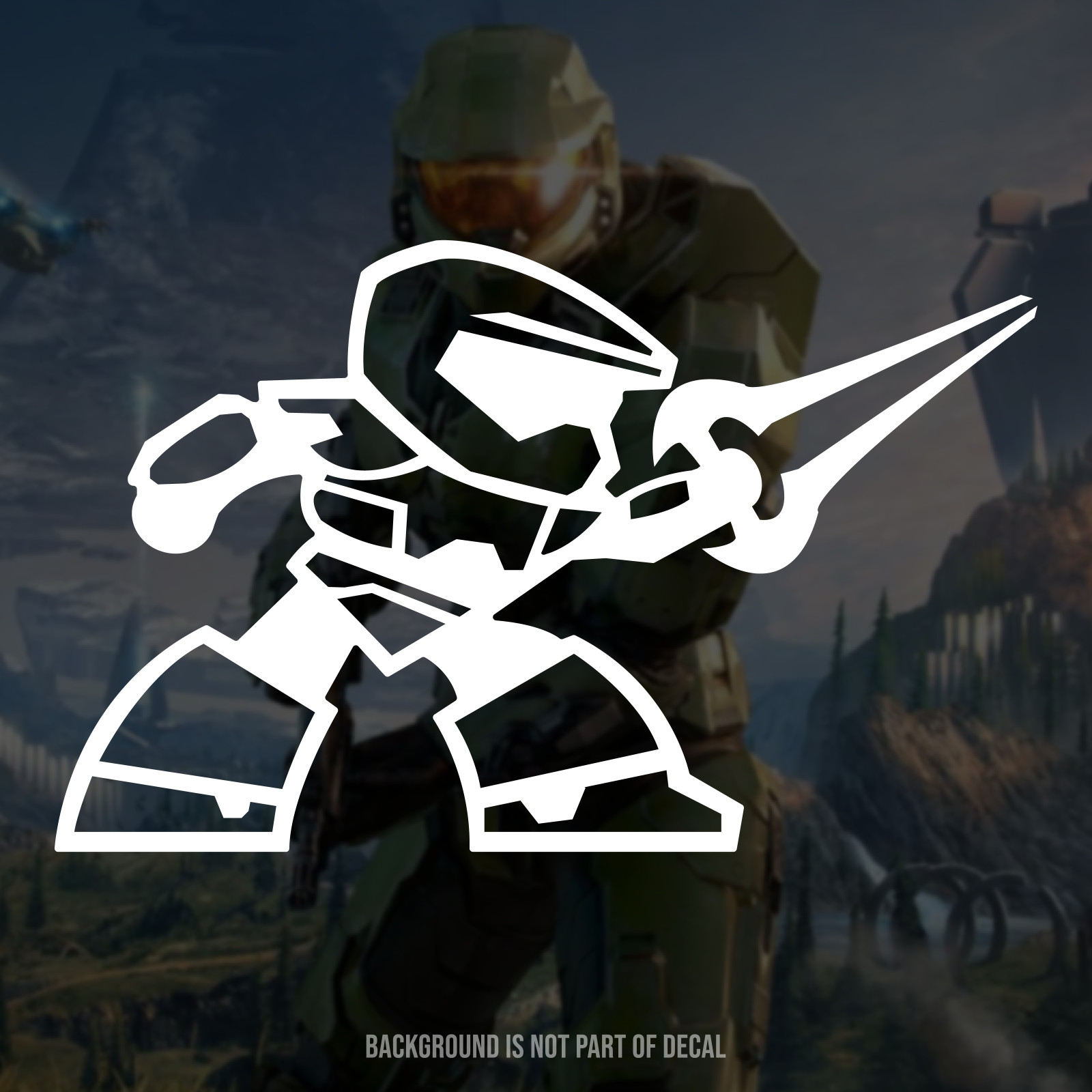 Halo Master Chief Cartoon Vinyl Decal Sticker
