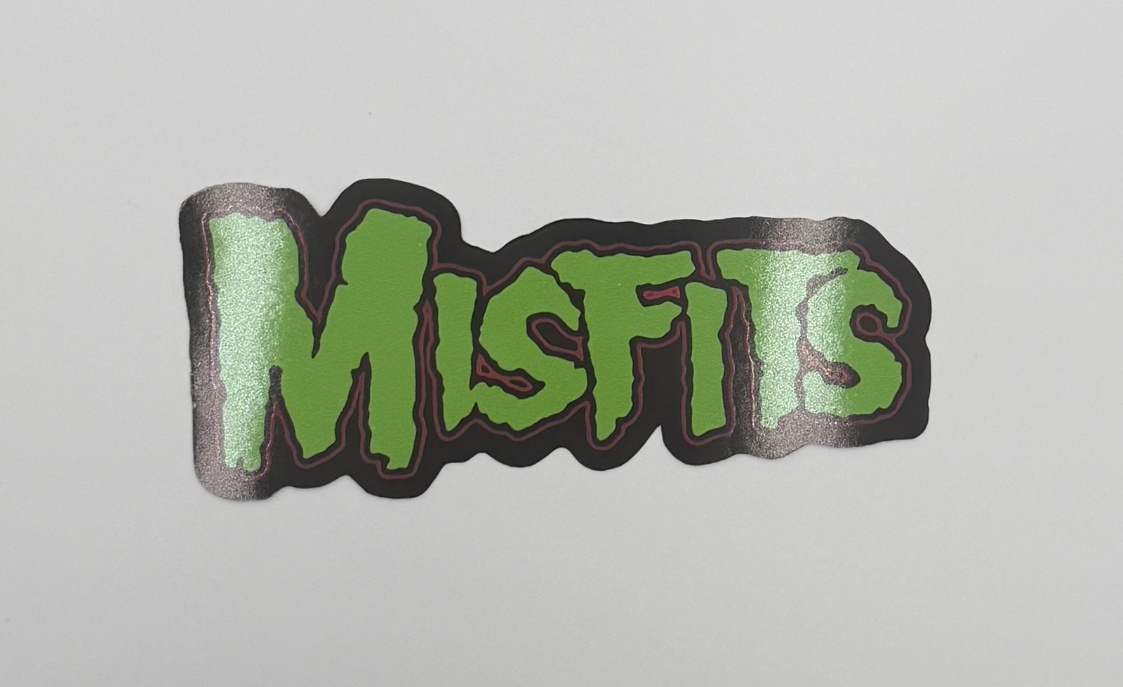 New Misfits Green Logo Sticker M001S