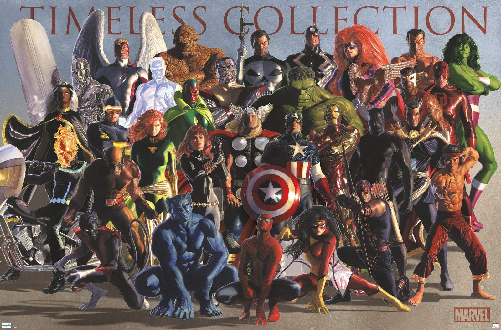 Trends International Marvel Comics Group Wall Poster, 34L x 22.4W, Premium Un…