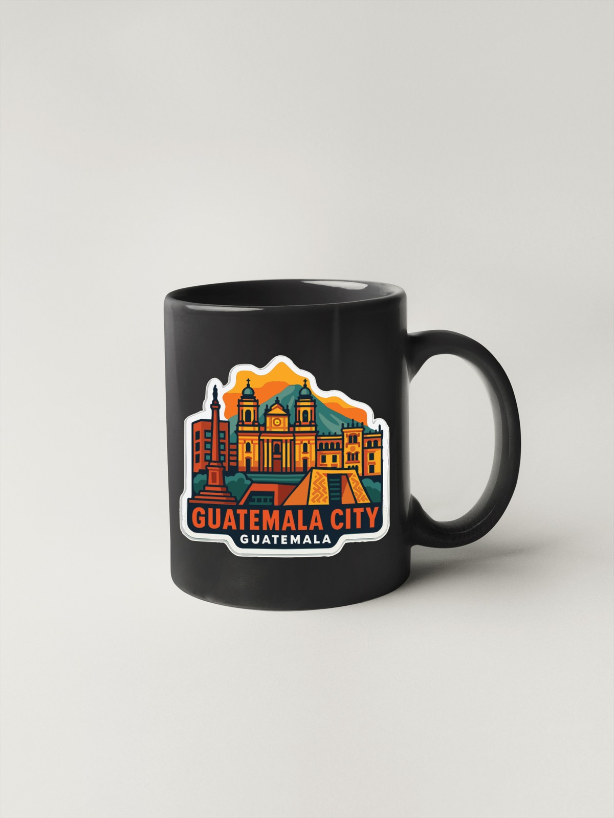 Guatemala City Guatemala Sticker Decal Vinyl Die-Cut City Skyline Landmark
