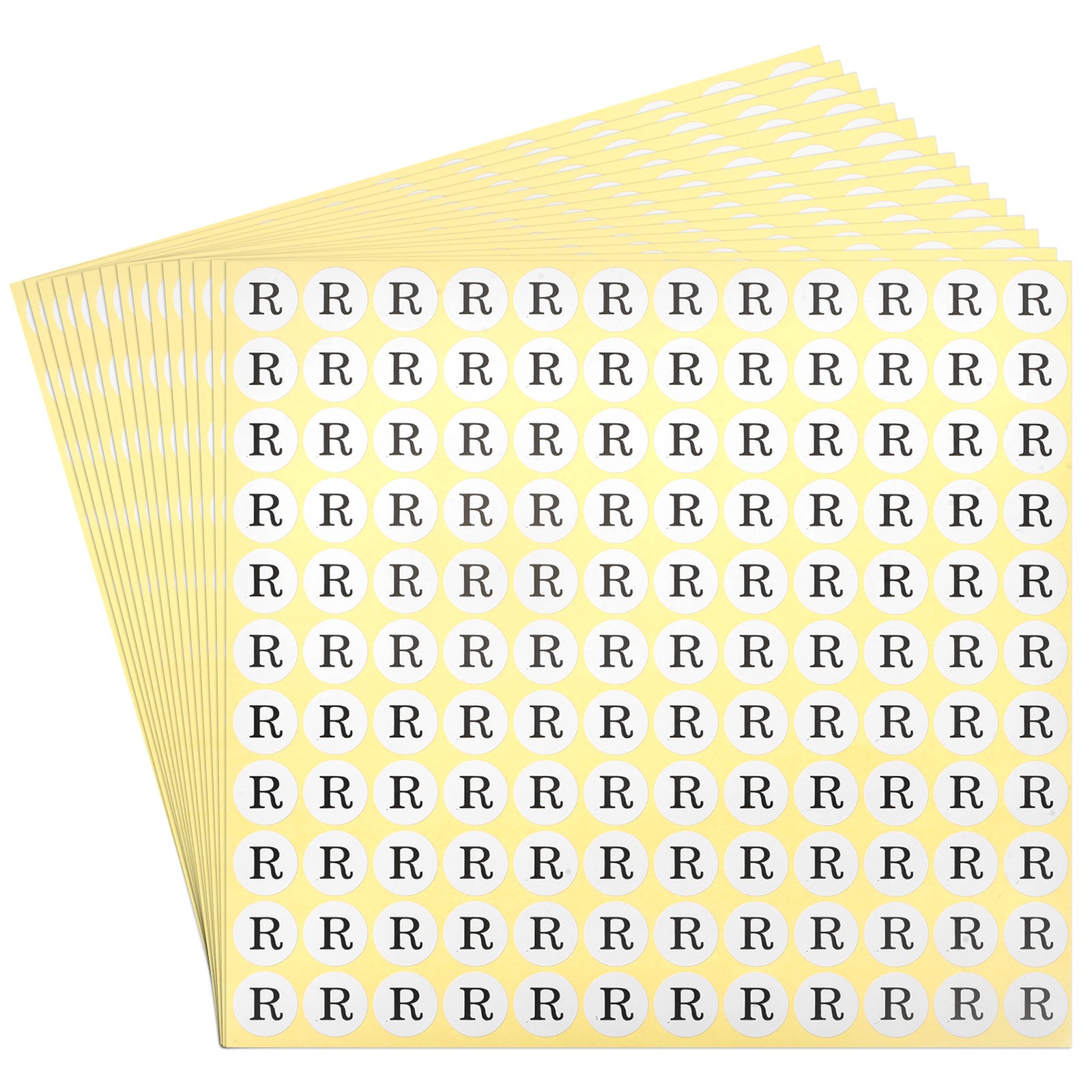 Alphabet Letter Stickers 15 Sheet 1980pcs Letter R Stick Labels Self Adhesive
