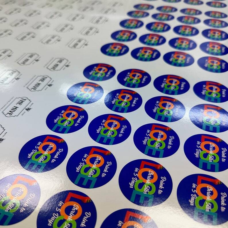 100pcs Custom Vinyl Waterproof Stickers Cut any Shape Personalized Bulk Sticker