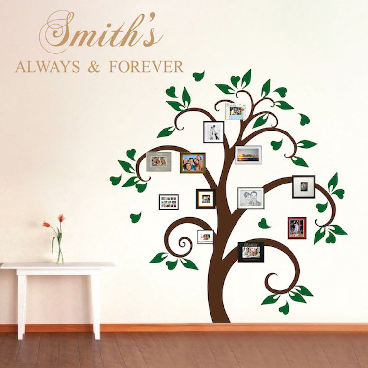 Picture Frame Tree Wall Decal Wallpaper Floral Plant Life Removable Design, g30