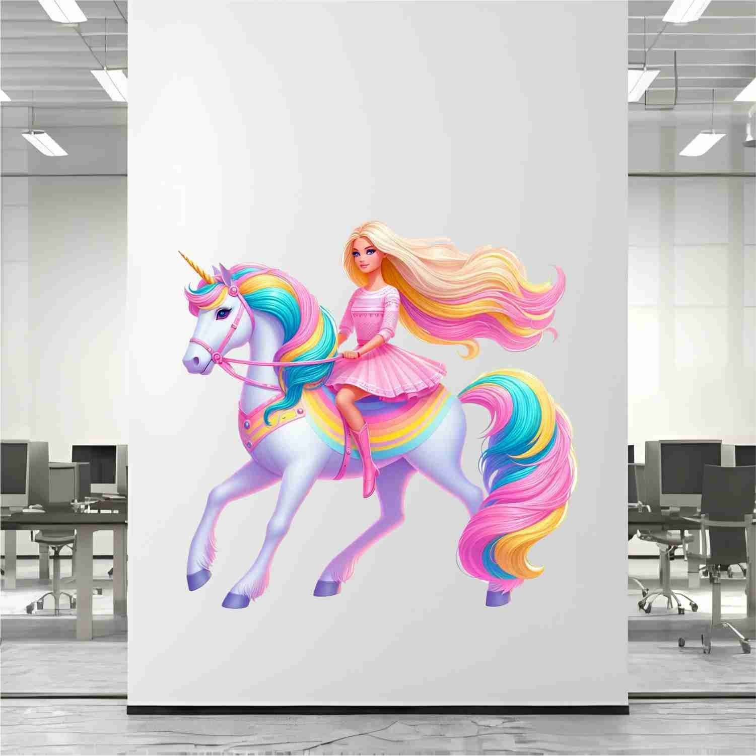 SkyOlla Fairy Princess Wall Sticker Kids Room Decor Self Adhesive Pack of 2