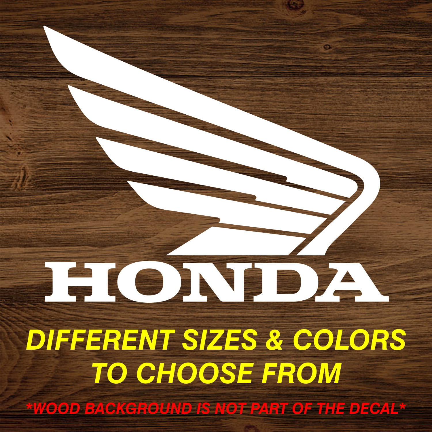 Honda Wing ATV MX Right – Vinyl Decal Sticker – CHOOSE Size & Color