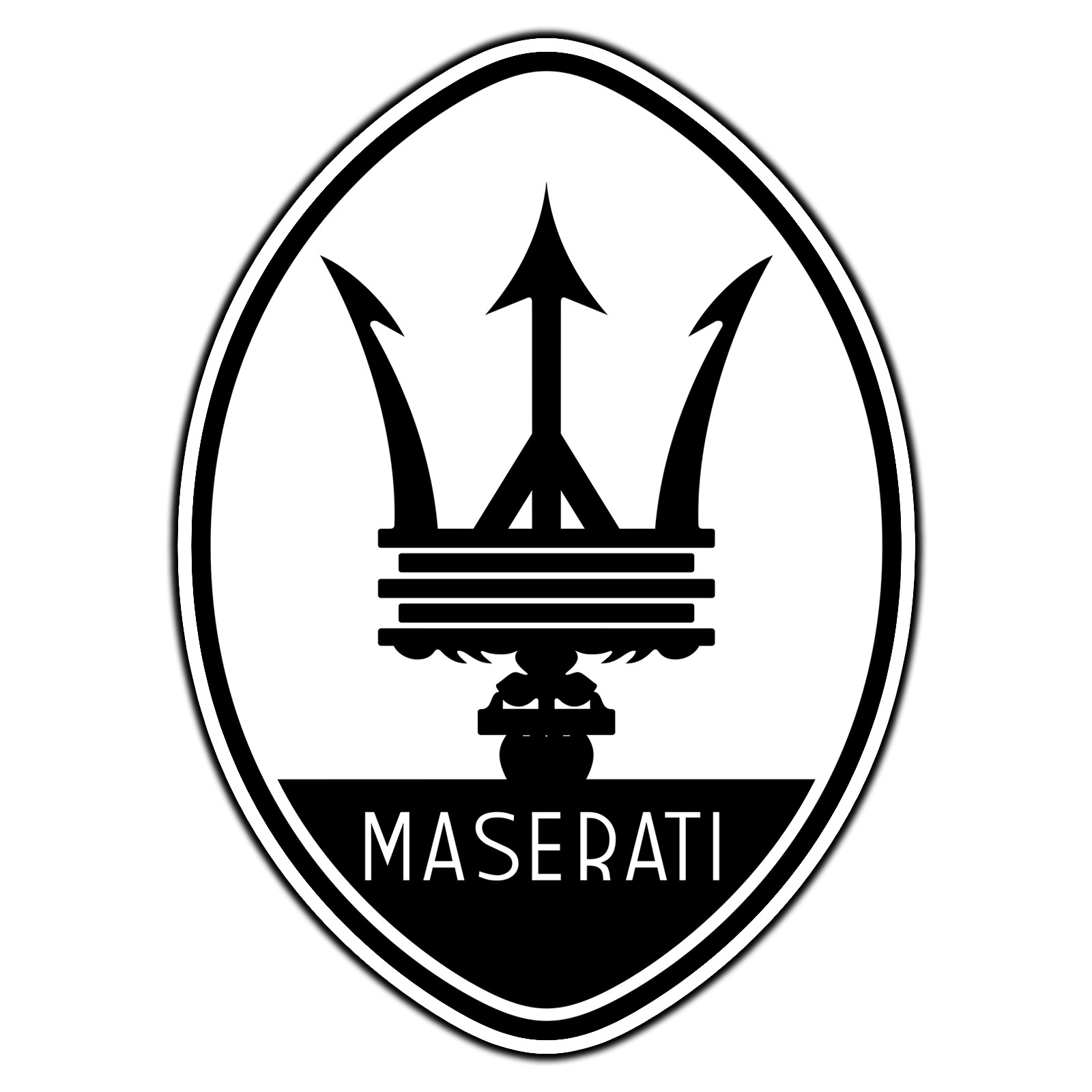 Maserati Logo #1 Sticker Waterproof Vinyl Decal Die-Cut Car Garage
