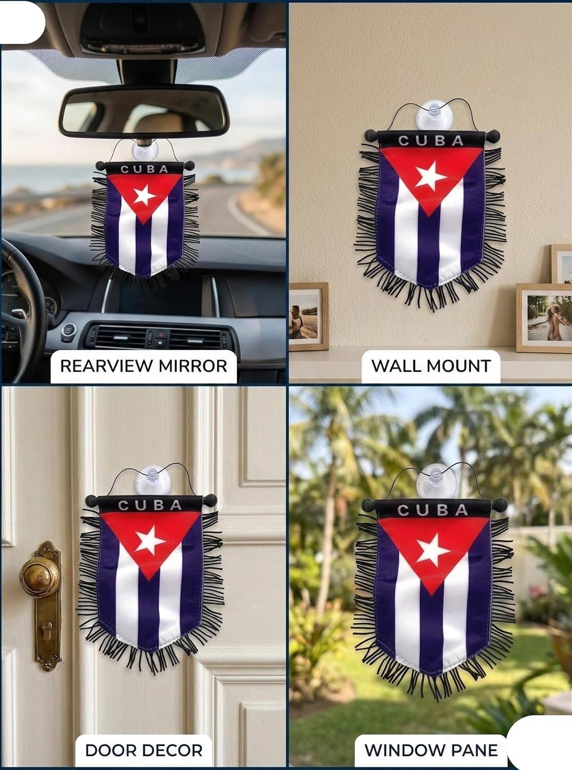 Cuban Flag for Cars Home Cuba Car Flag Bandera Cubana Cubano Cars Flags Haning R