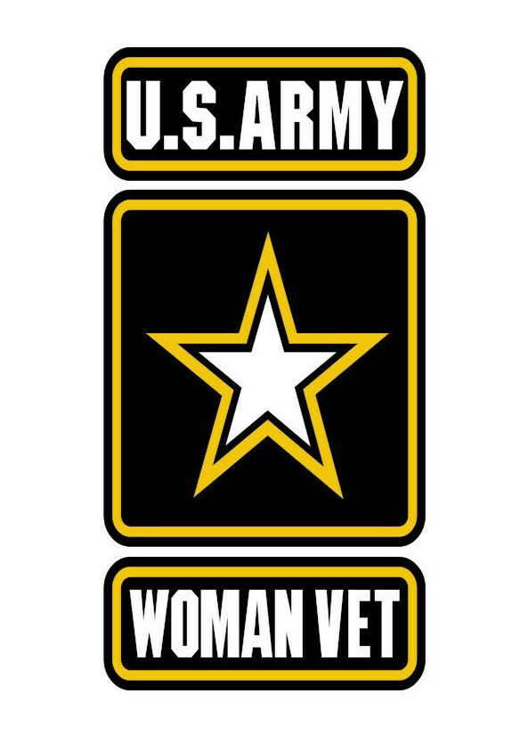US ARMY WOMAN VET VINYL DECAL STICKER ARMY STRONG