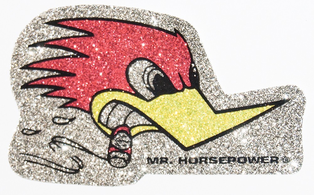Mr.Horsepower Glitter Decal Sticker Cool
