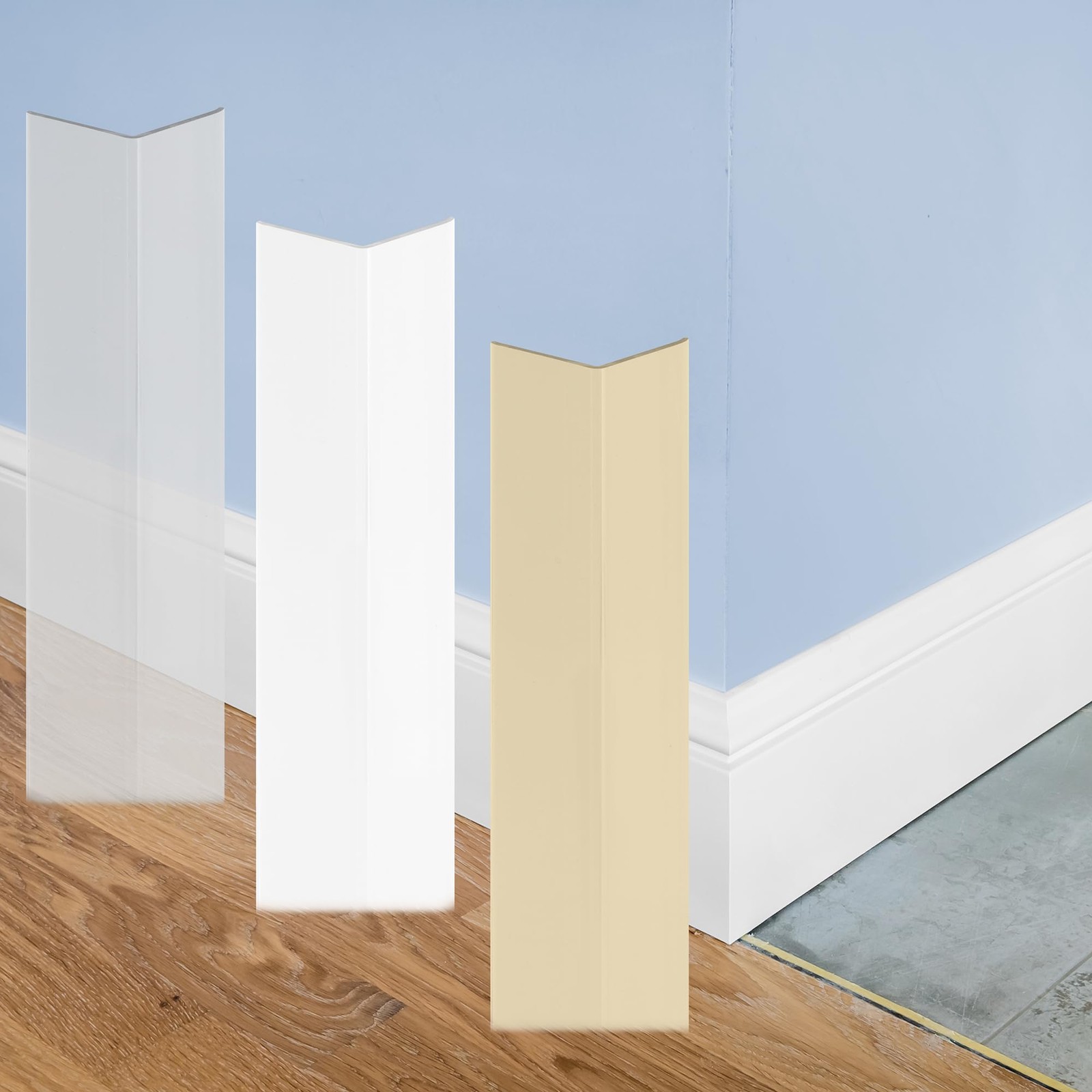 MP10069 Vinyl Corner Shield, White – 2-3/8” x 48” 2-3/8 in.,