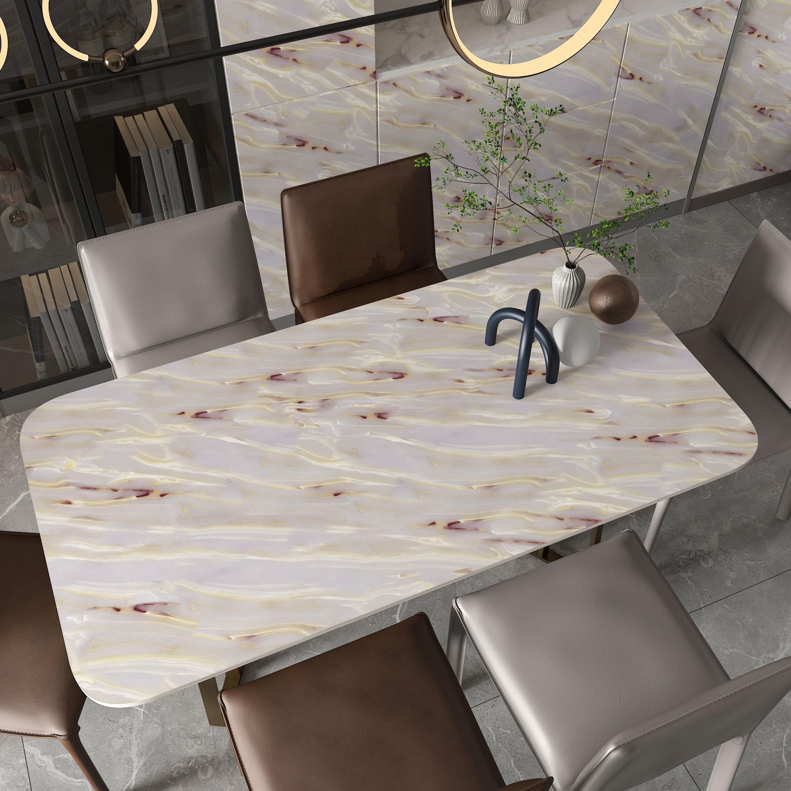 15.7"x196" Granite Gold White Marble Contact Paper Light Pink Peel and Stick …