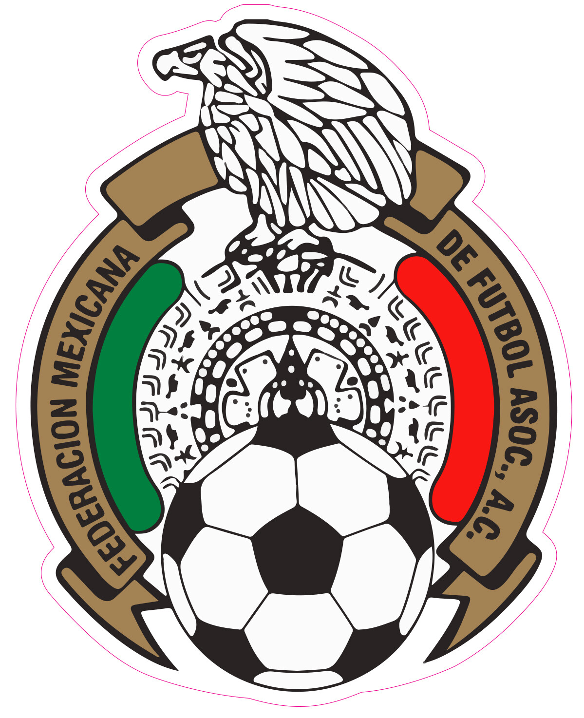 Mexico National Soccer Logo Vinyl Decal Sticker Car Truck Bumper Laptop Mug