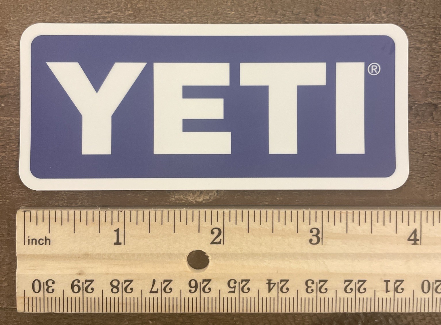 Limited Edition Yeti Blue & White Sticker Decal