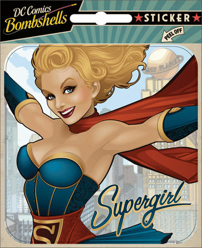 DC Comics Bombshells Super Girl 4" Full Color Sticker – NEW and UNUSED!!!