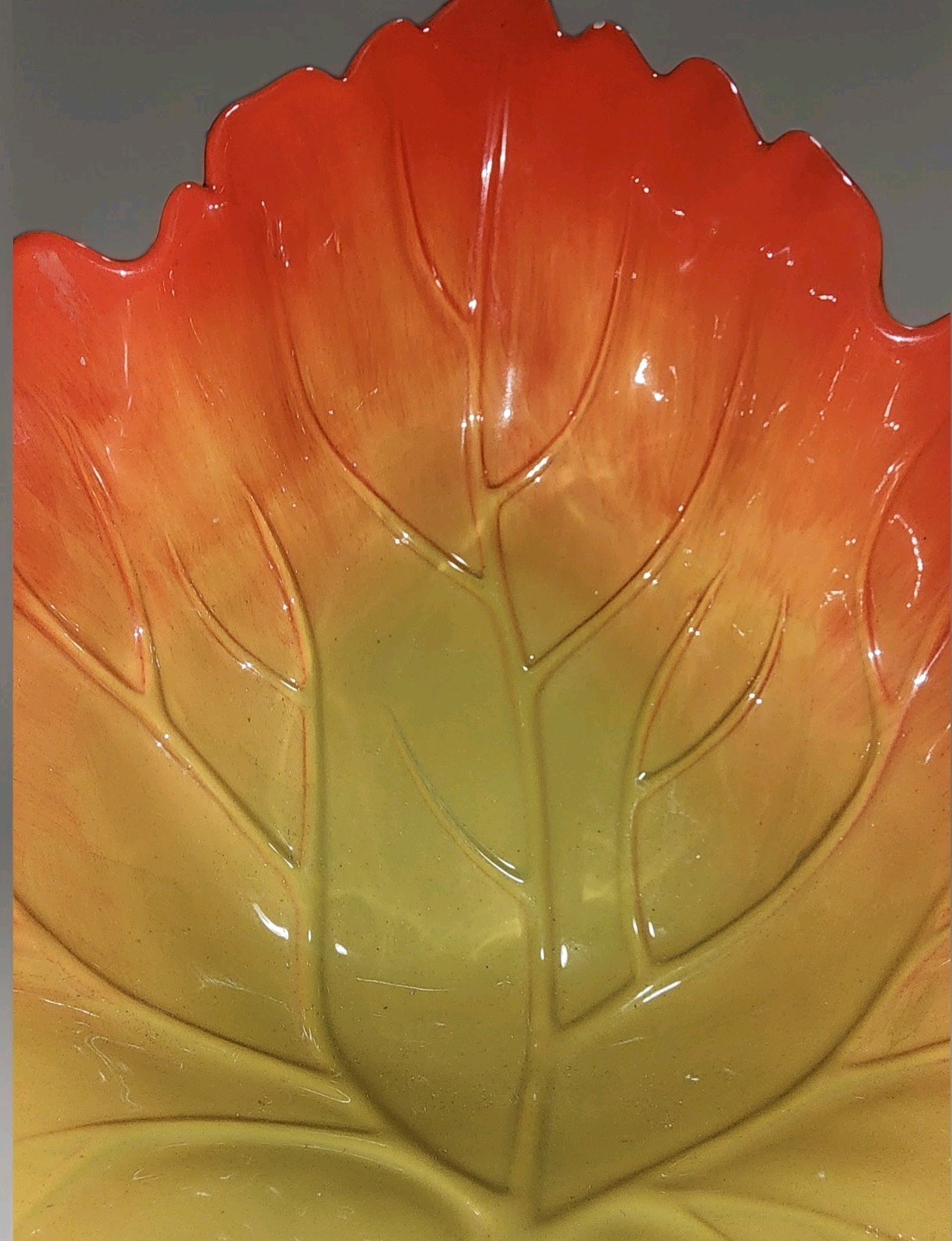 Lg Better Homes & Gardens Heritage Collection Harvest Leaf Bowl & 2 Platter Set