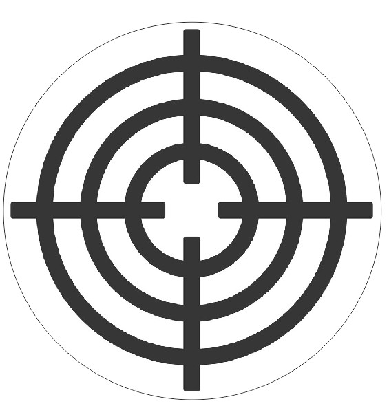 Target Bullseye Hard Hat Sticker Decal