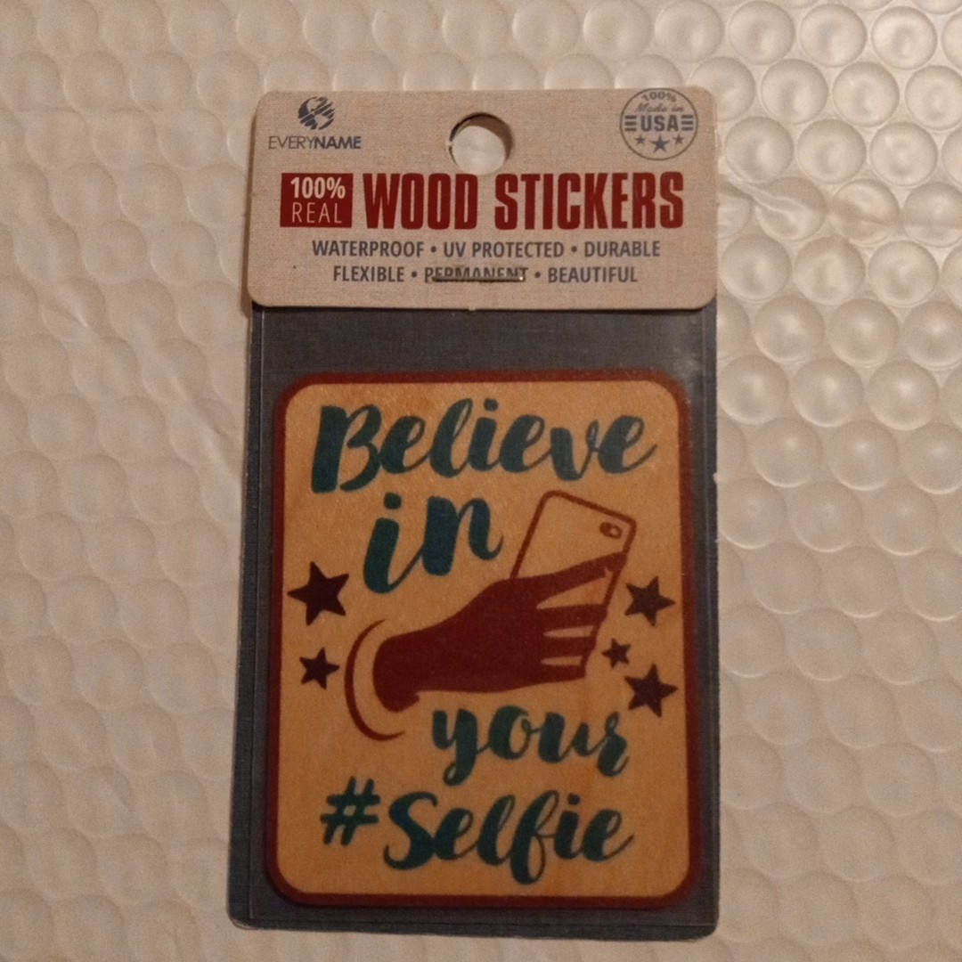 Flexible Wood Sticker Adheres To Flat Or Curved Smooth Surface Waterproof