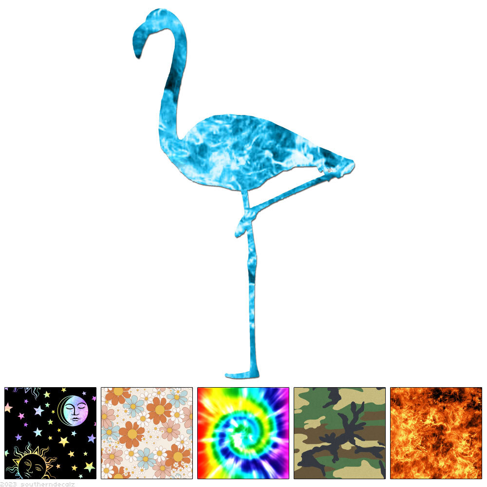Flamingo Bird – Vinyl Decal Sticker – Multiple Patterns & Sizes – ebn6086