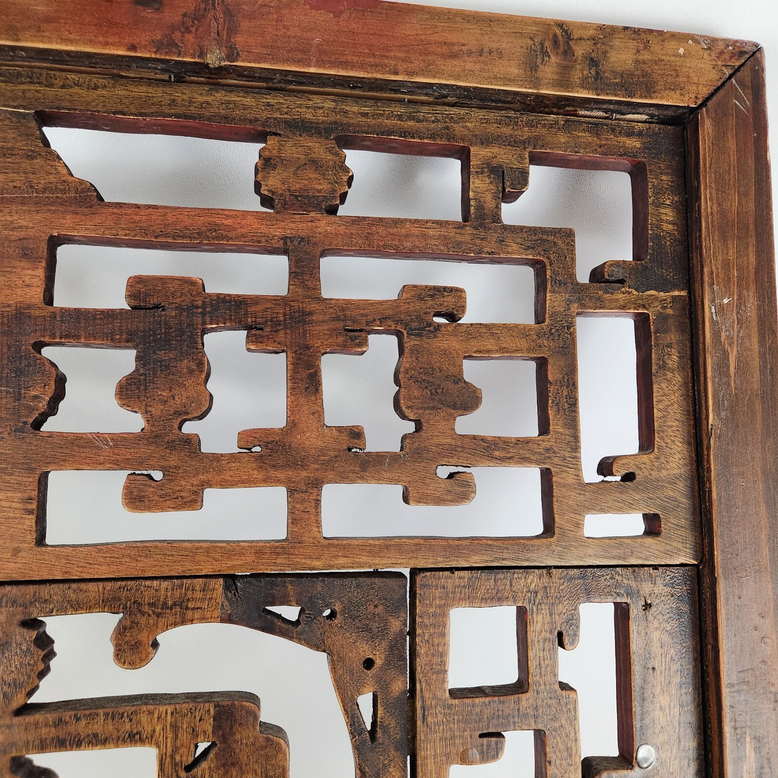 Vintage Chinese Hand Carved Wall Decor