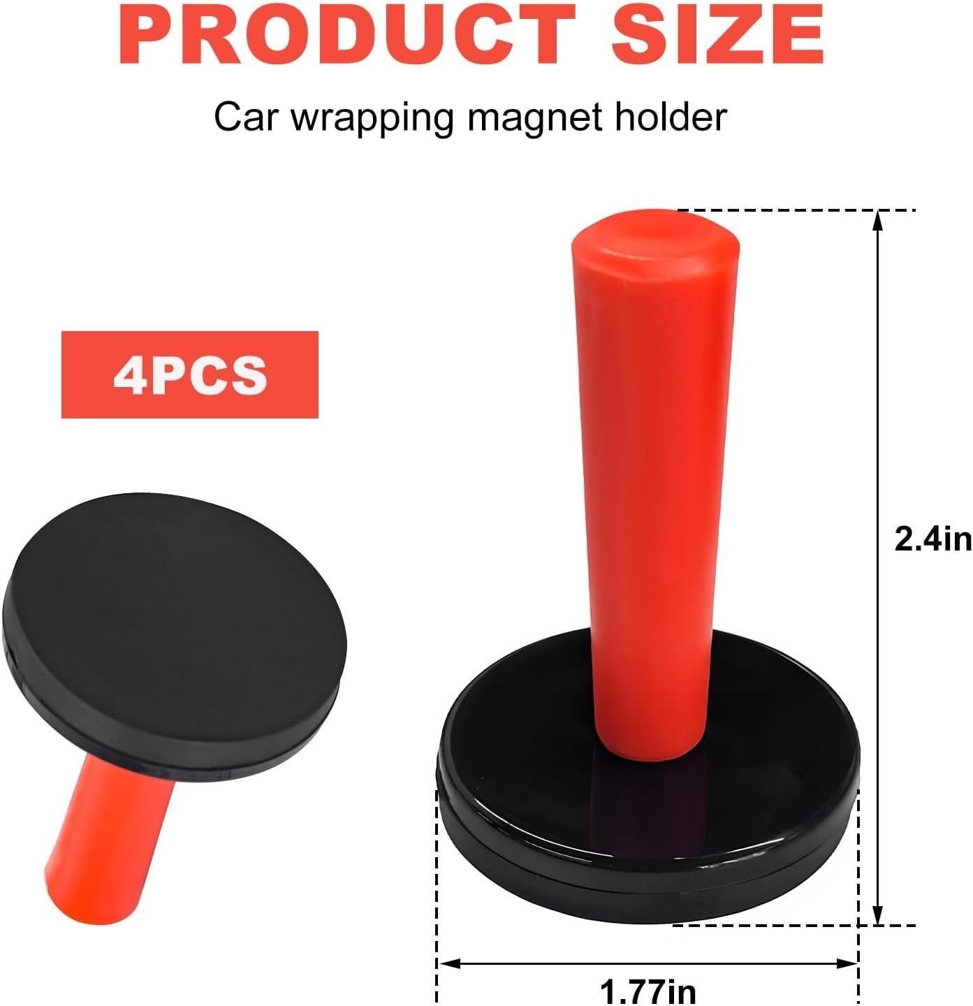 4pcs Vinyl Wrap Magnets for Cars Gripper Holder Tint Tool Auto Film for Sign