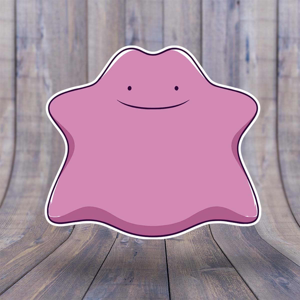 Funny Ditto Sticker – Pokémon Vinyl Decal (3–8" Wide) | Glossy Weatherproof