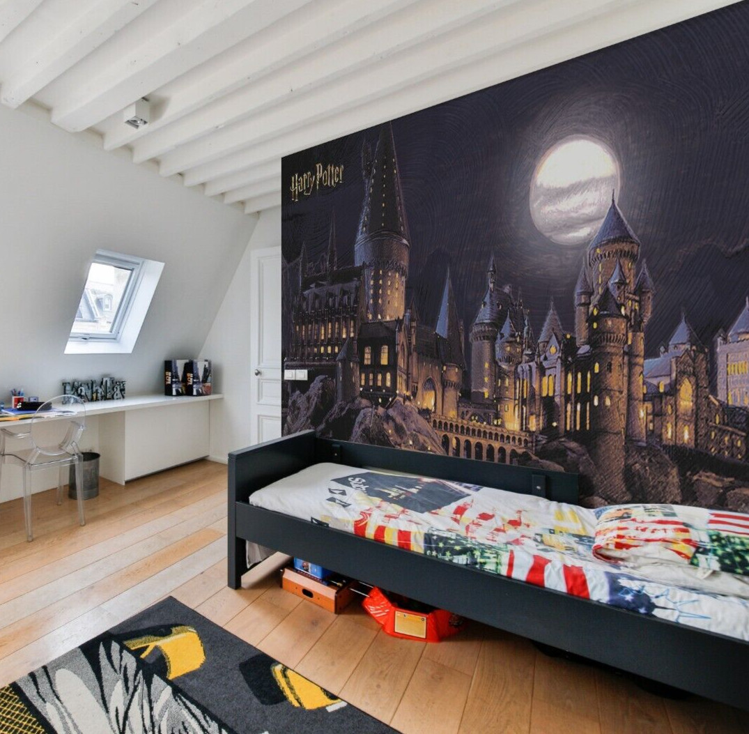 252x182cm wallpaper mural for children's bedroom photo wall Harry Potter Castle