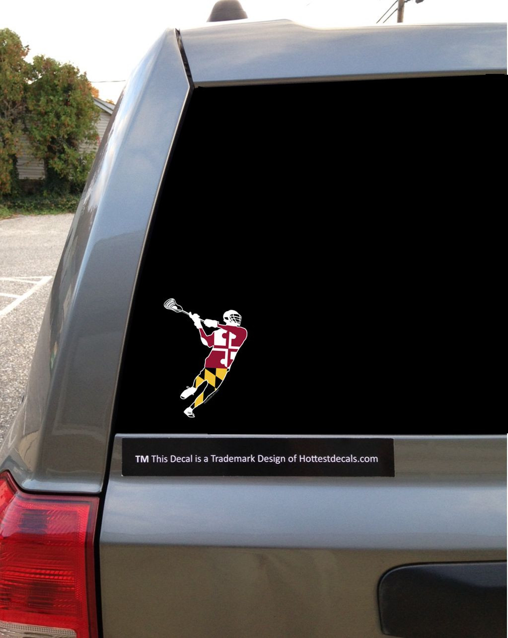 Maryland Lacrosse Decal Sticker Car Boy's Men's Girl's Women's LAX MD Flag NCAA