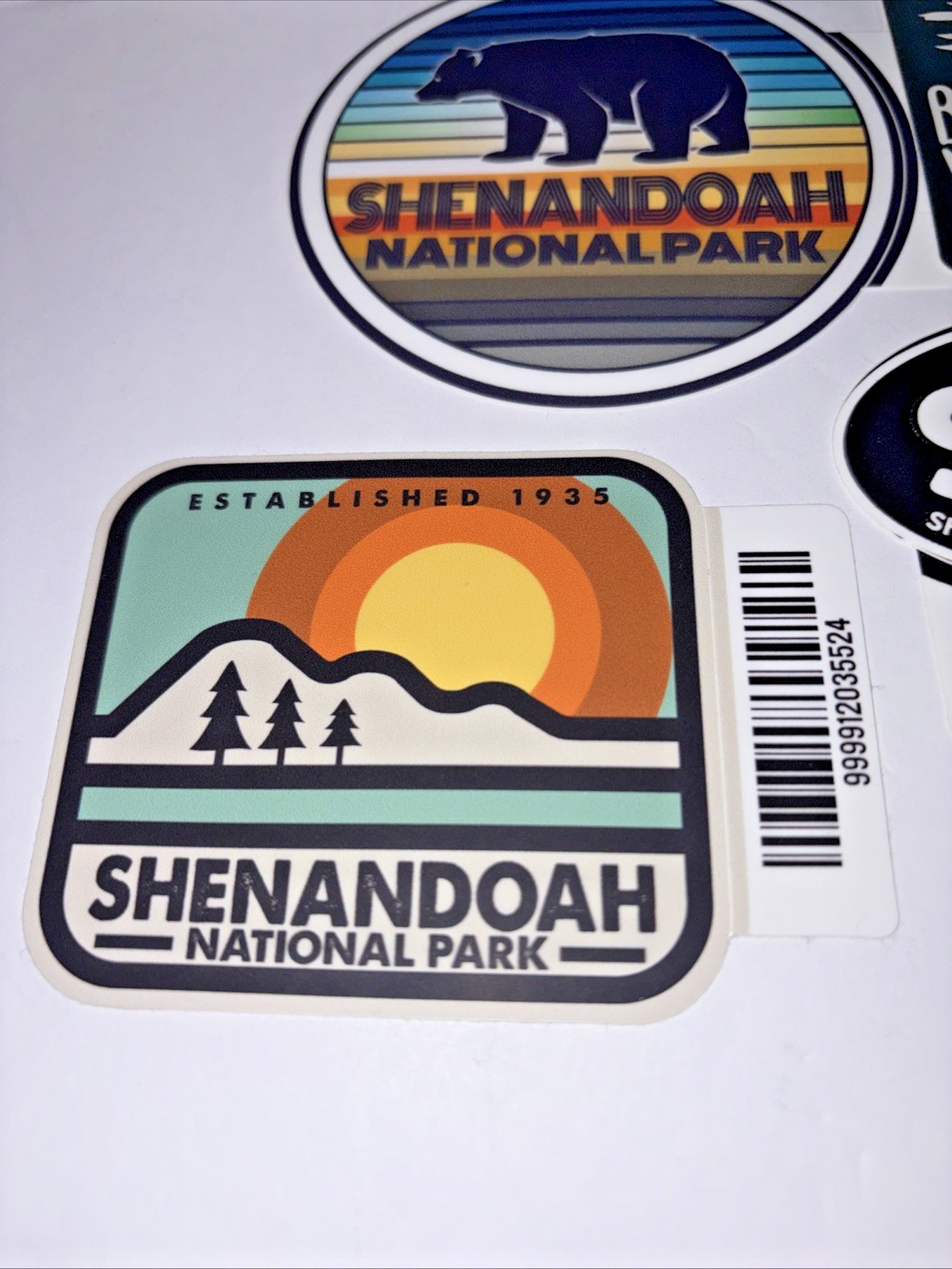 Travel Sticker Lot Of 9 Virginia Shenandoah National Park Appalachian Trail